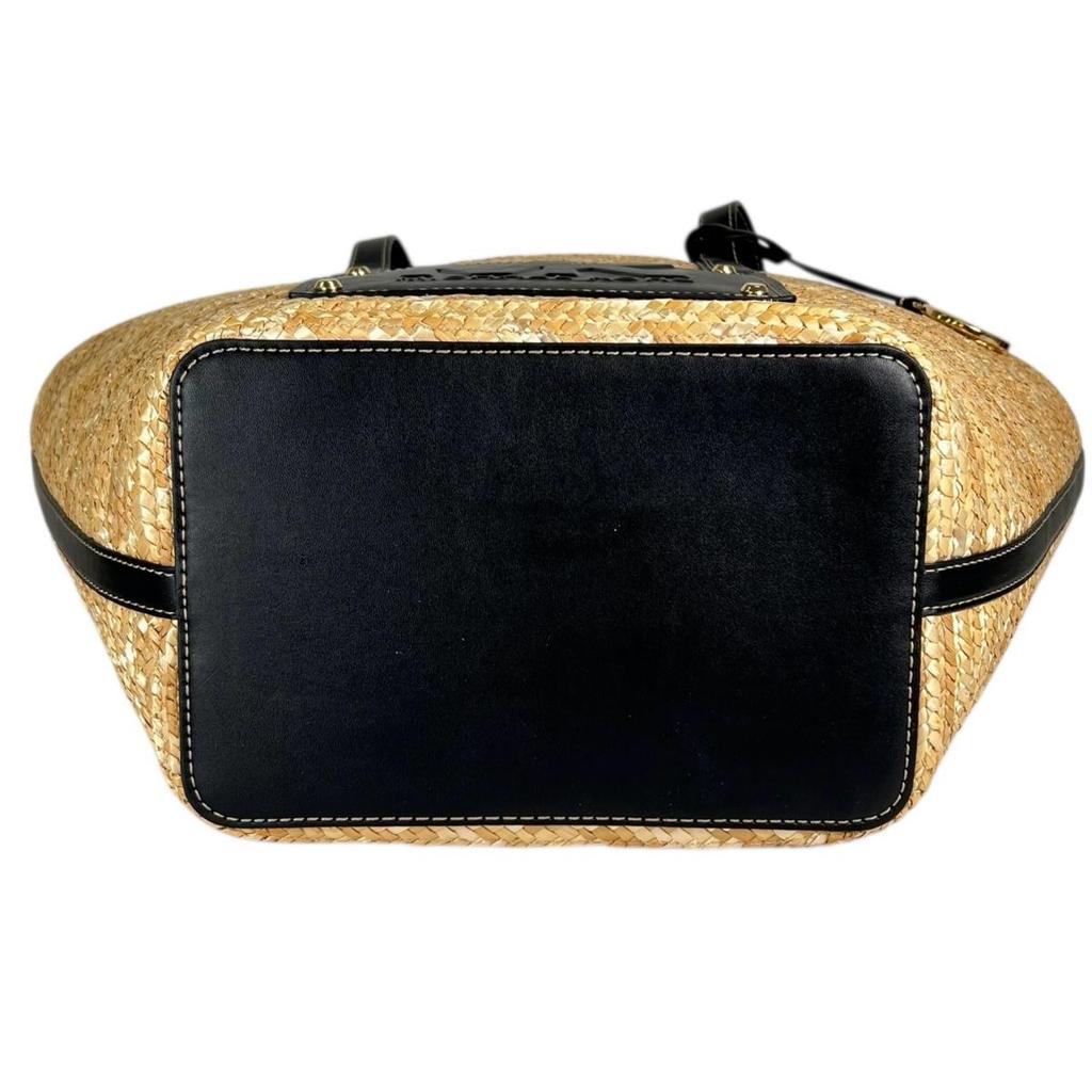 Michael Kors Kimber Large capacity Handbag canvas Ivoryx black Women 35T2G7KT71 Used