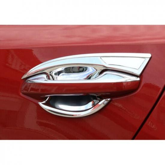 Chrome Car Exterior Door Handle Bowl molding Cover Trim For Kia Forte -
