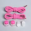 1Pair NEW Round Elastic Laces Sneakers No Tie Shoe Laces  Colorful Spring Lock Shoelaces Without Ties Kids Adult Quick Shoelace