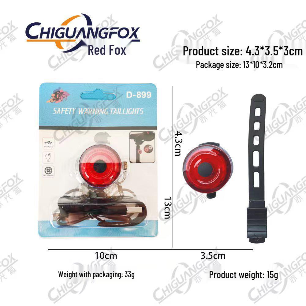 USB Rechargeable Colorful Dimming LED Mini Rear Taillight with Quick-Detach Feature