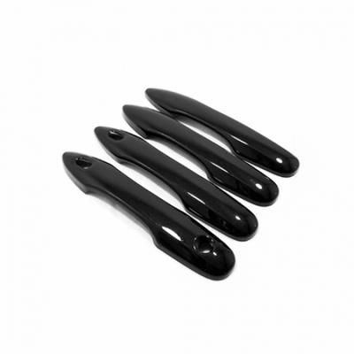For Toyota Corolla Cross  Bright Black Front Door Handles Cover Trim