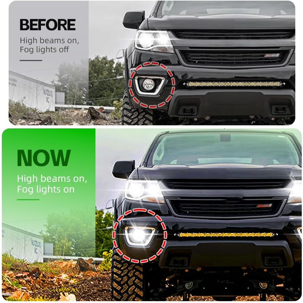 All Lights Mod 6 High Mod for 2015-2022 Chevy Trax Colorado Buick Encore GMC Canyon 2016-2019 Chevy Cruze 2018-2020 Buick Regal Fog Low Beams on with