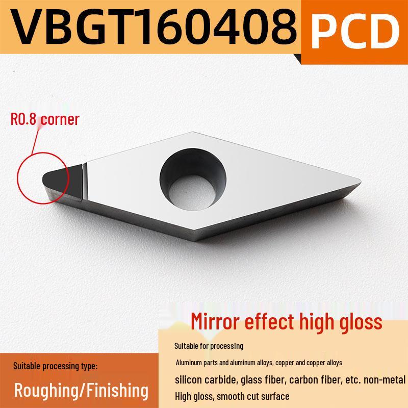 35° Diamond Blade CNC Lathe Inserts VCGT160404 VBGT110302 for Aluminum