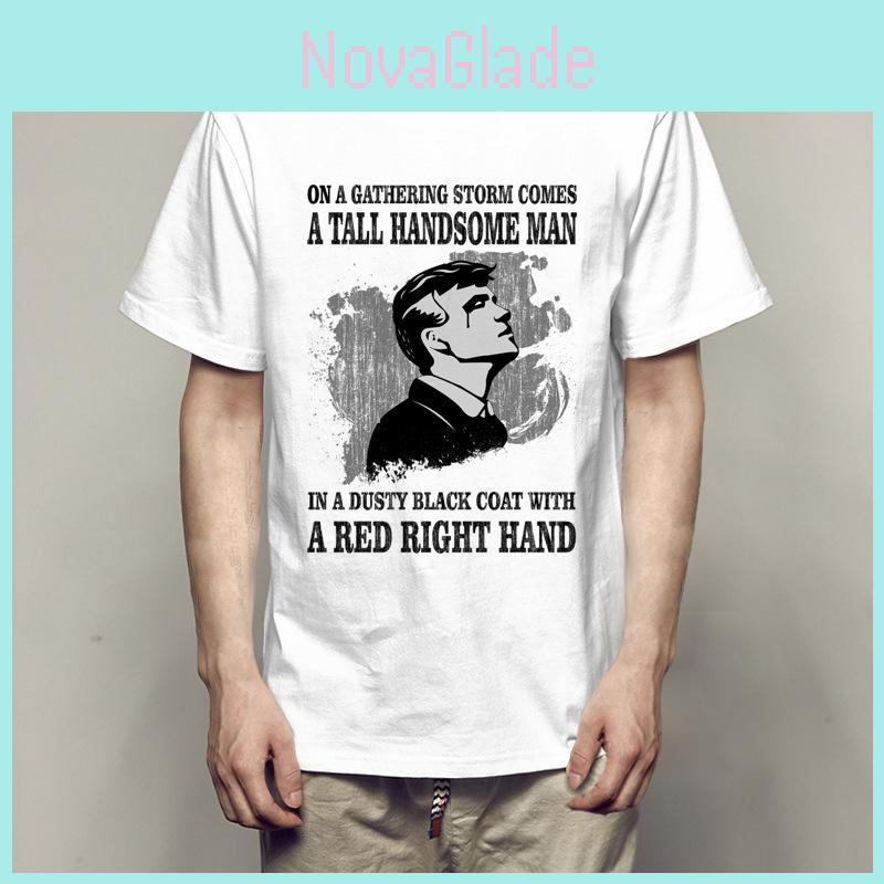 Classic Men's O Neck Peaky Blinders Vintage T-shirt For Stylish Teens