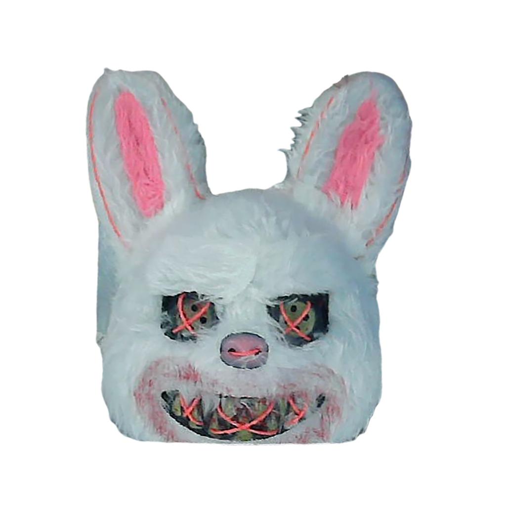 Halloween Luminous Mask Black Bear Brown Bear Cos Props LED Dance Party Scary Mask