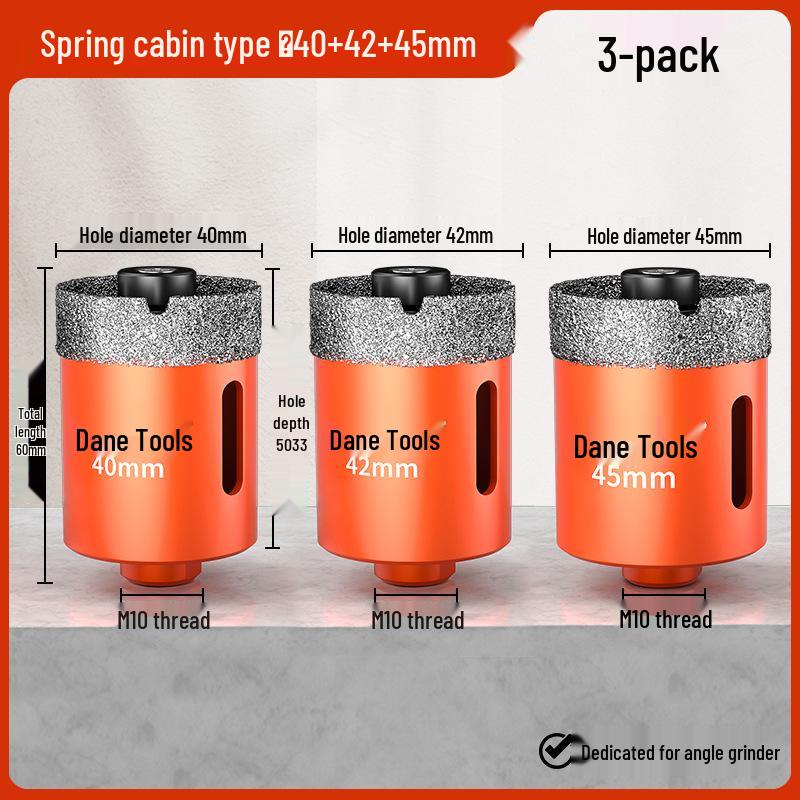 Dane Spring Tile and Stone Hole Enlarging Tool for Dry Cutting