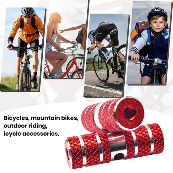 2Pcs Aluminum Alloy Bike Pegs Foot Pedals Backseat Stands Foot Rest Anti-Slip Stunt Pedal for BMX Mountain Road Bicycle Cycling Accessories