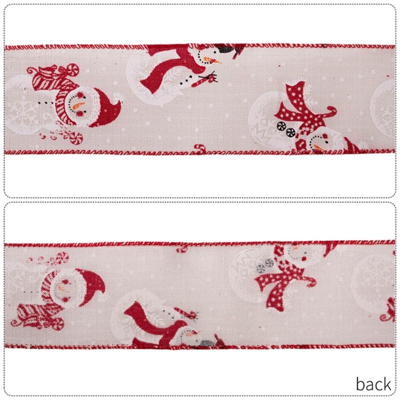 Cloth Decorative Ribbon Christmas Tree OrnamentFestival Party Decoration Gift Packaging Supplies Sustainable Materials