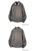 Men's Trendy Knit Polo Collar Plaid Patchwork Hoodie - Retro Style, Long Sleeve, Plus Size