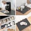 Draining Diatomaceous Quick Drying Absorbent Dish Drying Roll Up for Dish Quick Oil Easy to Clean Mat, Earth, Mat, Mat, Storage, Non-Slip, Holder,