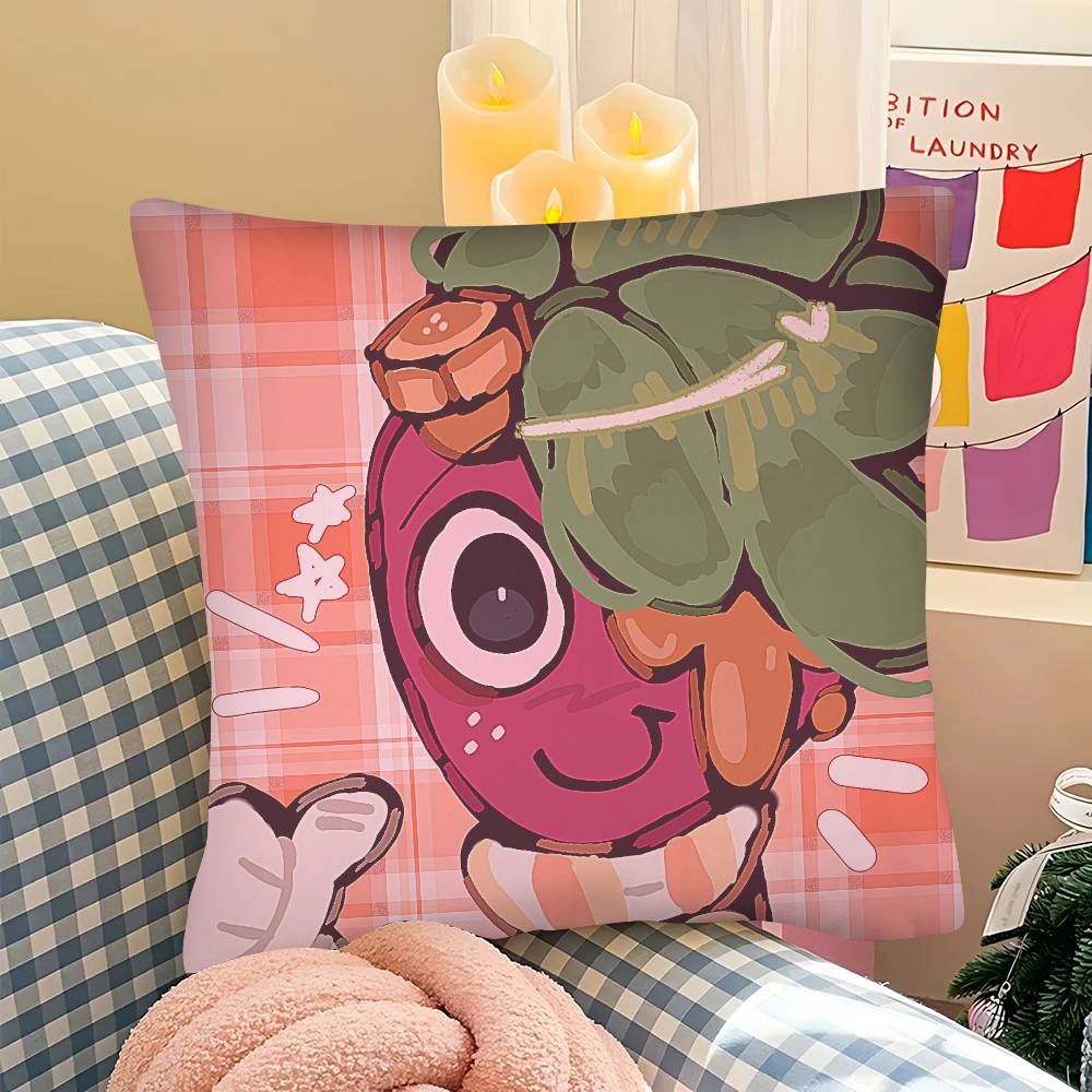 1 pezzo Federa per Cuscino Sprout D-Dandys W-World Federa Quadrata alla Moda Camera da Letto Divano Stanza Decorazione Ins Tempo Libero