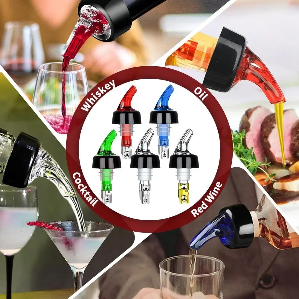 2025 Hot 1oz/45ml Liquor Pour Spout Automatic Measured Bottle Pourer Kitchen Tools Measure Pour Spout Cocktail Dispenser