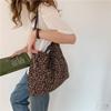 Japanese And Korean Ins Modern Small Leopard Print Messenger Bag Single Shoulder Canvas Bag For Female Student