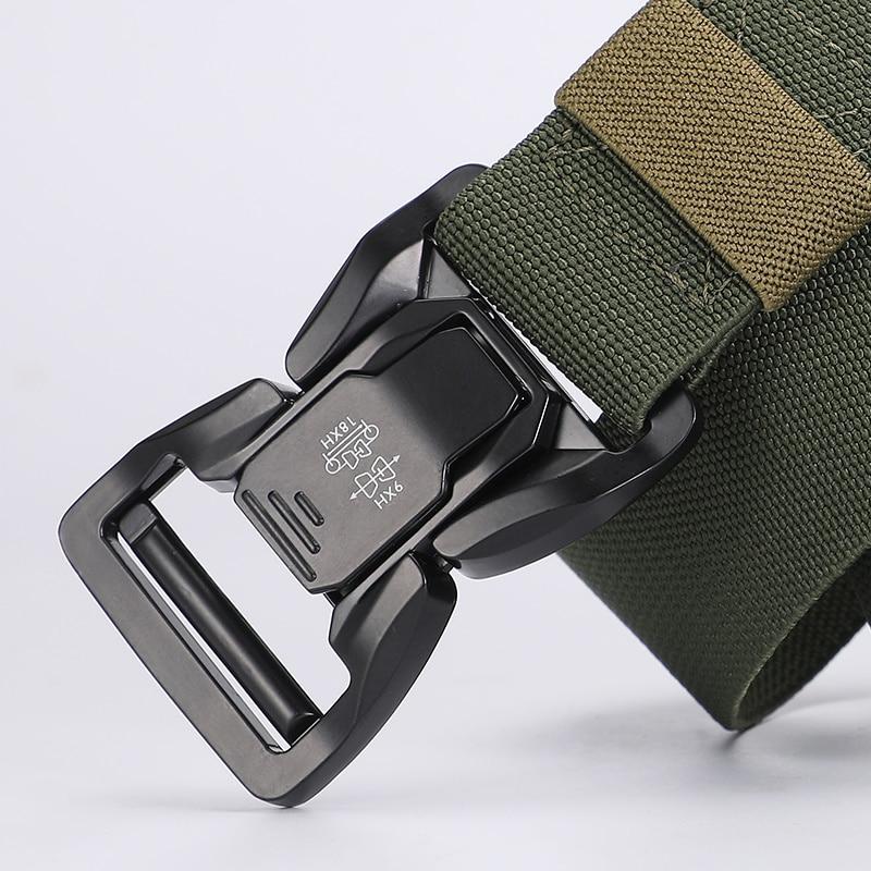 Pánský pásek Klasický design Módní Sladící Základy Taktický Rychloupínací Zacvakávací Pružný Taktický pásek pro volný čas Venkovní