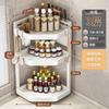 Kitchen Shelf Countertop Multi-layer Corner Multifunctional Triangle Seasoning Shelf Wall Corner Seasoning Tank Storage Rack