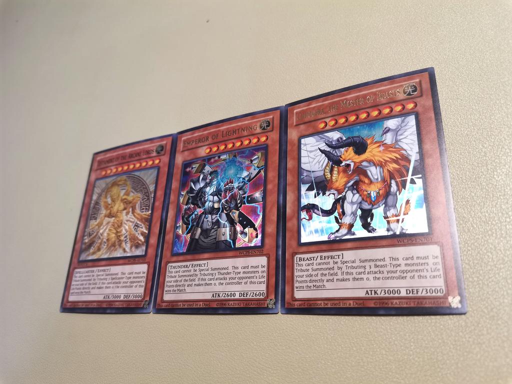 Diy 3pcs/set Yu-gi-oh! Self-made Card Set Glass Flash Gilded Laser Flashs Anime Toy Present Cartoon Long Lasting