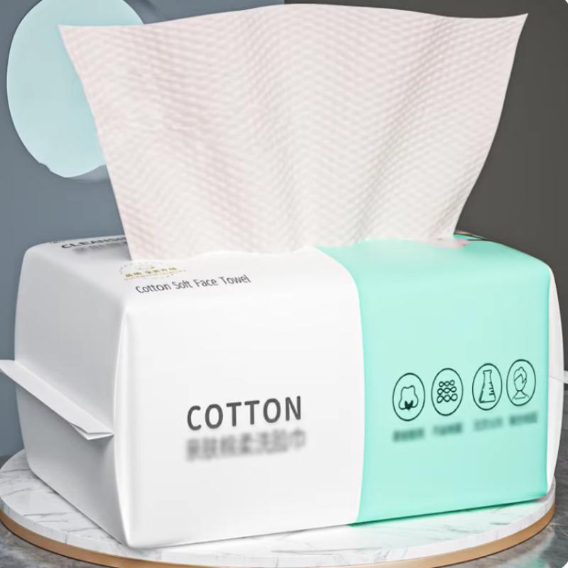 Reusable Thickened Face Towel One Pack of 100 Pieces Per Pack Travel Cleanser, Wet and Dry Makeup Remover, Cotton Soft Fabric