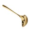 2Pcs Deep Curved Spoon Metal  Ladle Rustless Steel Serving Spoon Food Spoon  Food Distribution