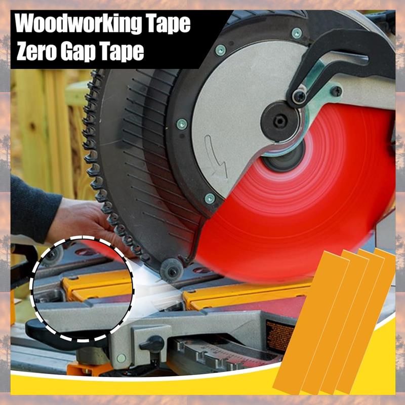 2025 Trend 12Pcs Zero Gapwoodworking Tape,For More Accurate Cuts On Miter Saw, Zero Clearance Insert For Positioning Wood Cuttin