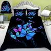 Digital Printed Duvet Cover Creative Butterfly Pattern Design Queen Size Bedding Duvet Cover Not Fading Soft And Comfortable