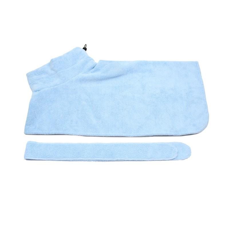Quick-Dry Pet Hooded Towel Robe Super Absorbent Microfiber Dog Cat Bath Wrap Small Medium Large Breeds