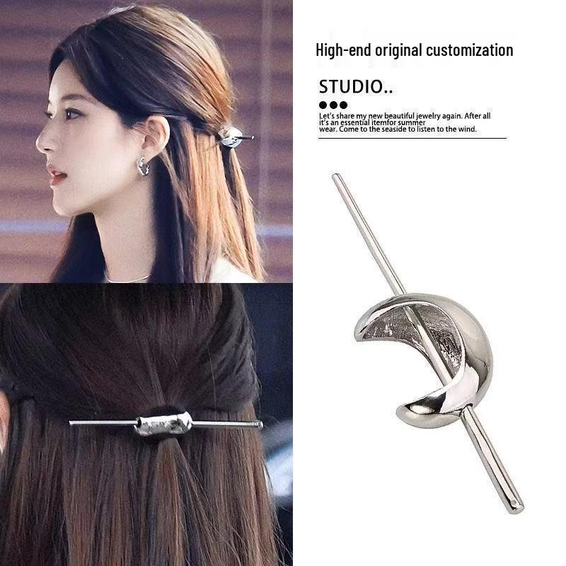 Sandalwood Women's Hairpin: Elegant Modern-Chinese Style Wooden Updo Stick