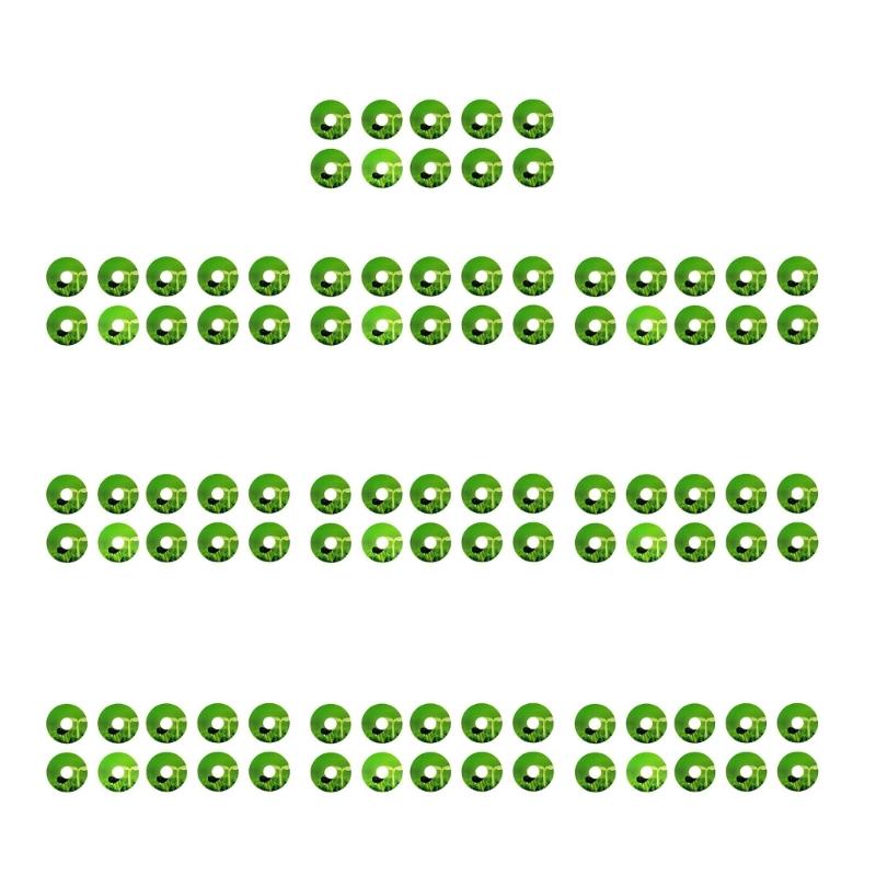 

Pack of 100/120 Hydroponics Plant Labels Round Plant Growth Stickers for Seedling Self-Adhesive Hydroponics Plant Dropshipping