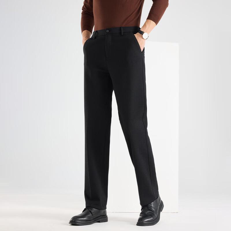 Fengxun Men's Thickened Straight-Leg Casual Pants
