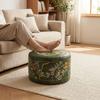 PU Leather Sofa Stool Cover Large Capacity Storage Bag Multi-functional Floor Seat Cushion  Bedroom