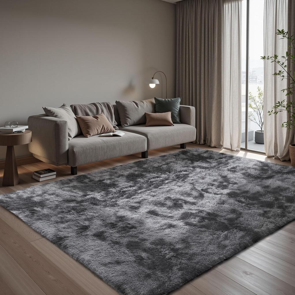 Rug Carpet 240x300cm Total Thickness 5cm Washable Rug Antibacterial Soft To the Touch Soundproof Carpet All Seasons Stylish Scandinavian Style Shaggy