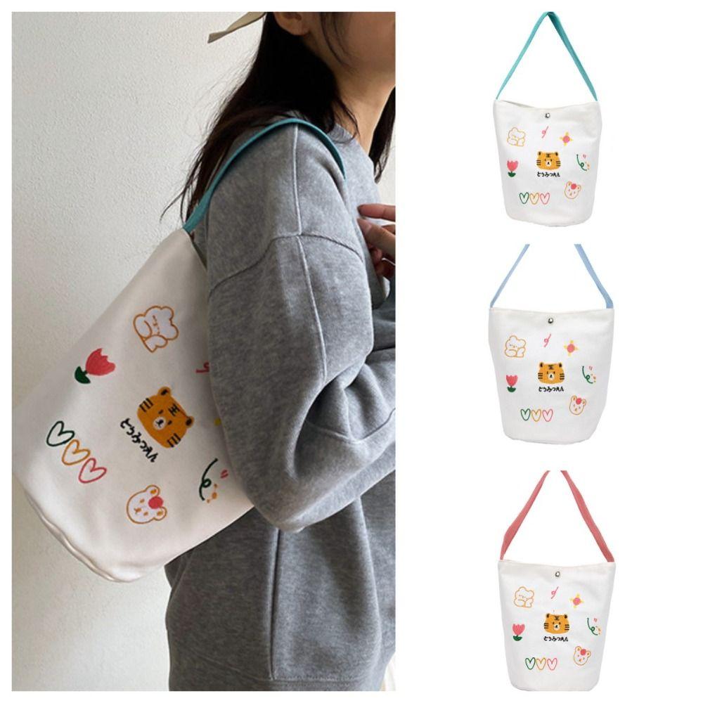 

Tiger Canvas Handbag Canvas Women Tote Bag Kawaii Mummy Bag Travel