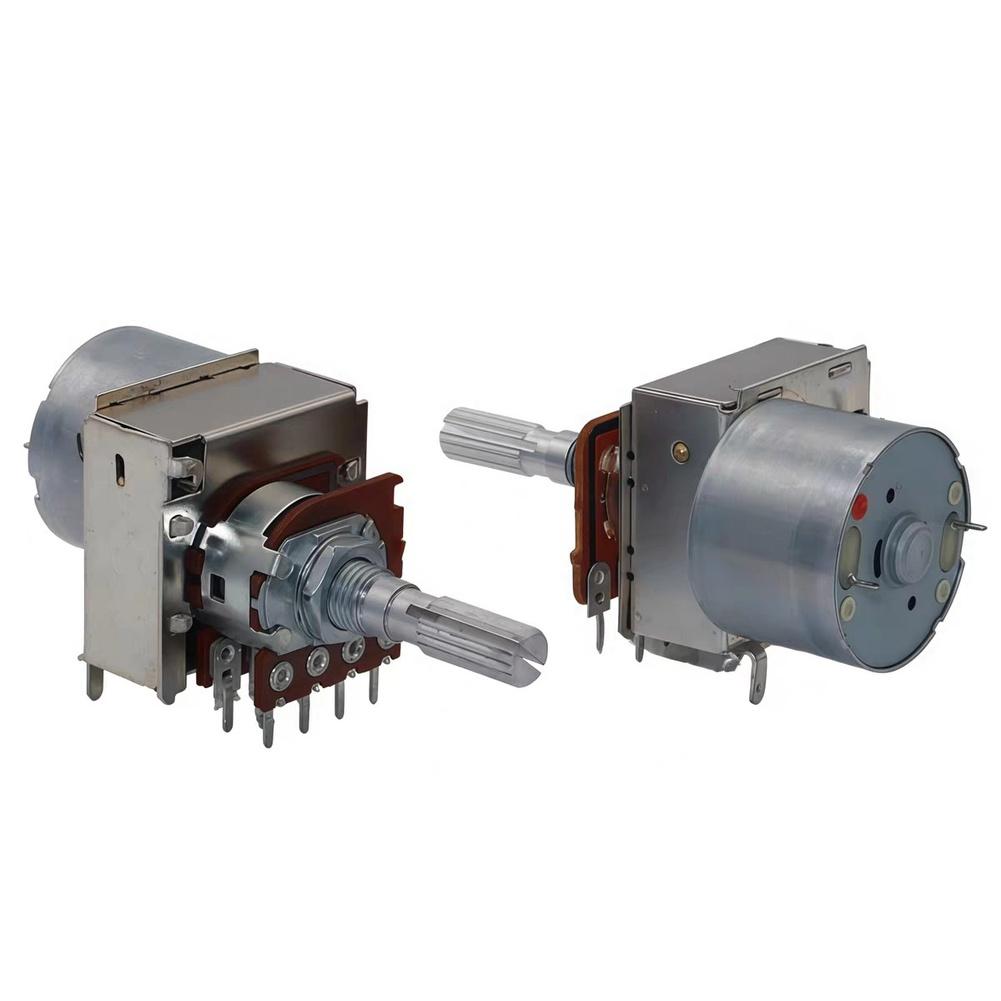 1pc 16 Type Amp Audio Master Volume Remote Control Motor Potentiometer Dual 8pins Instrument Parts Accessories