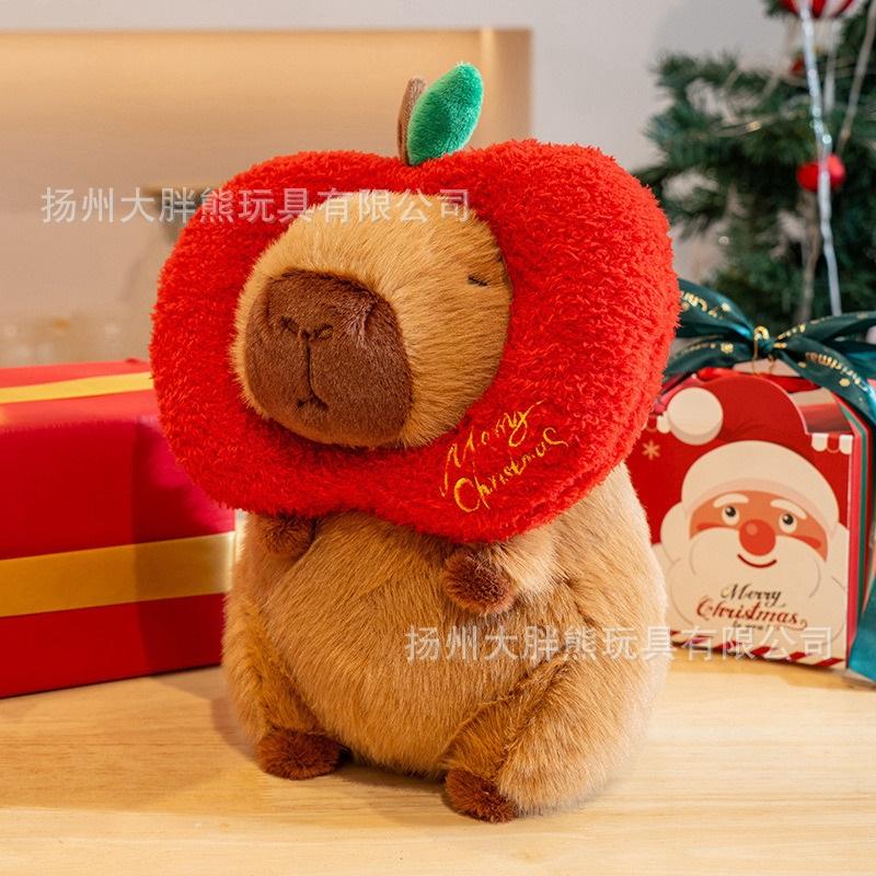 Christmas Capybara Doll Plush Toy Christmas Capibala Doll Children's Christmas Gift Christmas Decoration