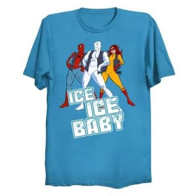 Vintage Ice Ice Baby Vanilla Ice Niebieska Bawełniana Koszulka S do 5XL TU370 Koszulka Unisex
