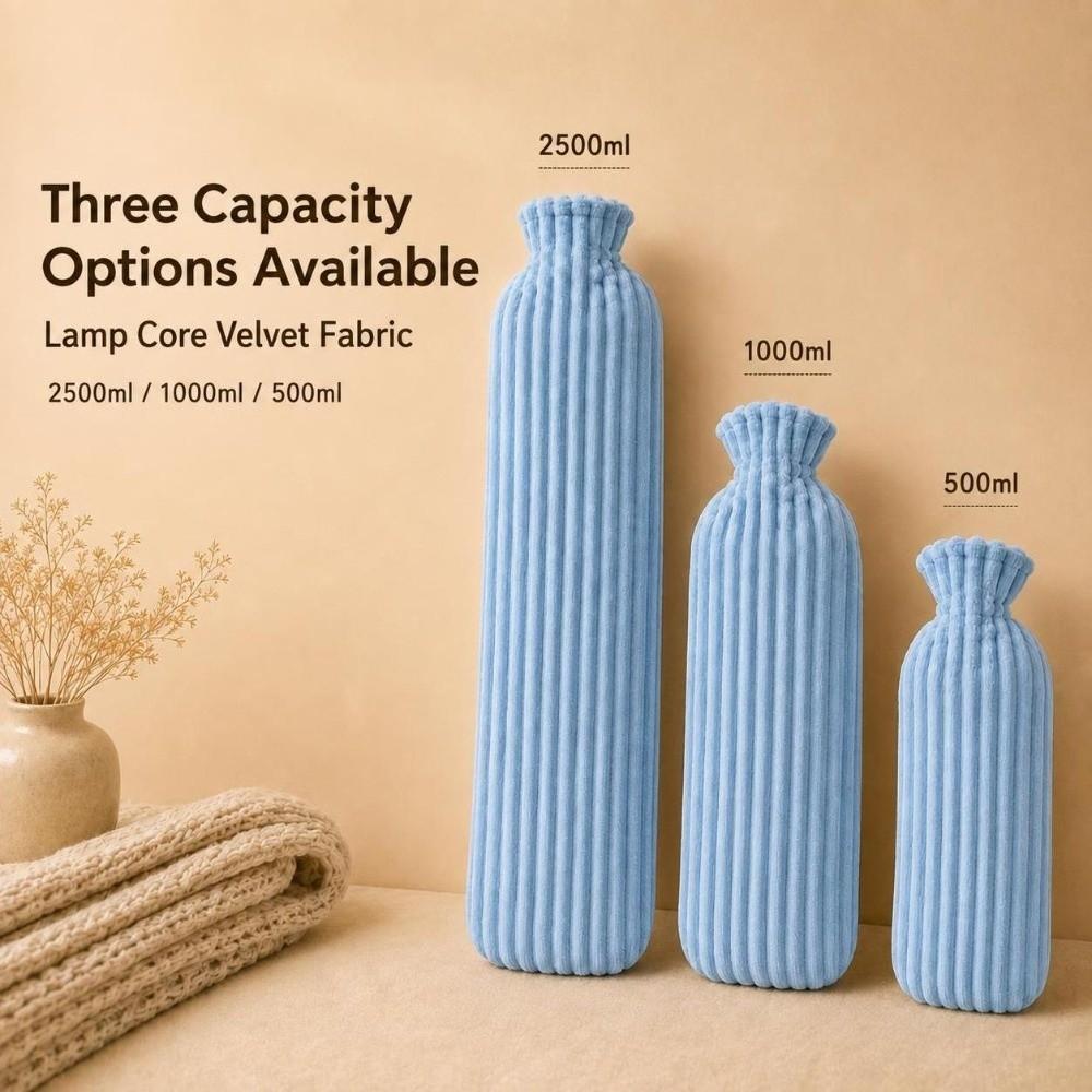 Extra Long Long Hot Water Bottle 500ml/1000ml/2500ml Warm Compress Heater Winter Hand Warmer