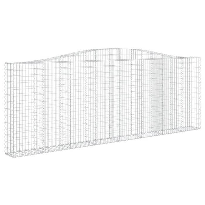 VidaXL 5x Paniers à Gabions Arqués Cages à Gabions Arquées Murs de Gabion Barrières de Jardin Terrasse Extérieur 3145855