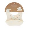 ArtiRabbit Infant's Length-Adjustable Silicone Bib, 1 Piece, 1 Piece, Cream Vanilla