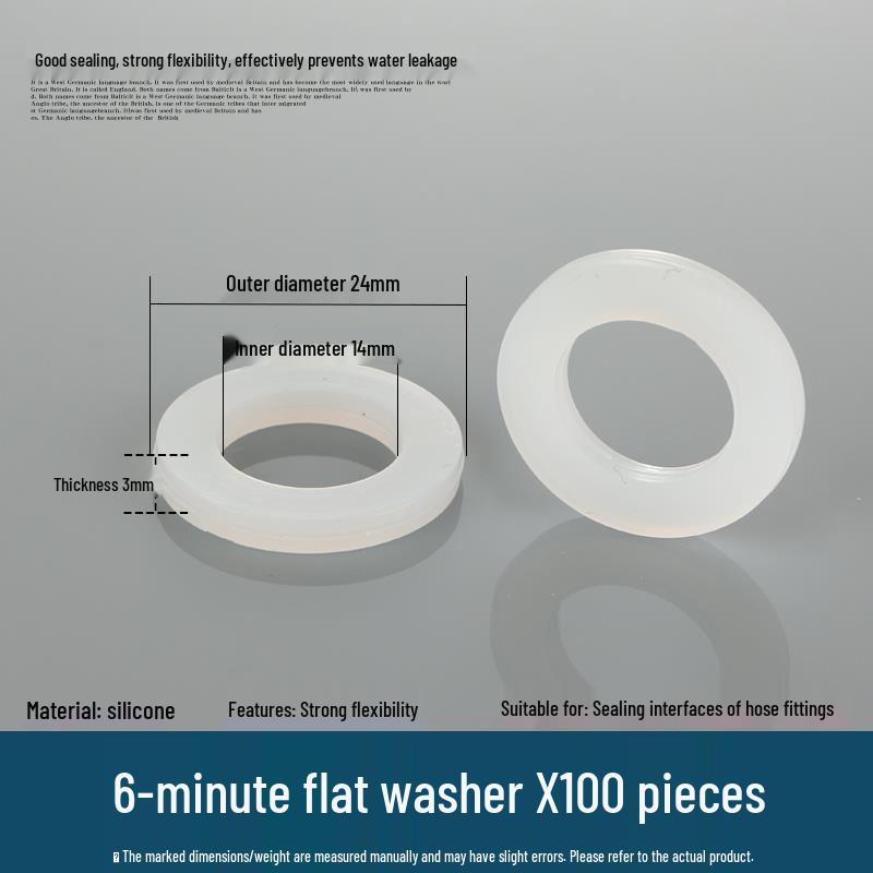 Silicone Rubber Gasket for Water Heater Inlet Pipe: Flat Washer & Corrugated Pad