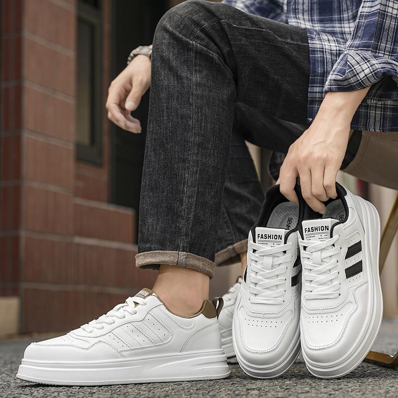 Nové Pánské Klasické Módní Nízké Tenisky na Skateboarding s Tlustou Podrážkou Pohodlné Měkké Podrážky Basketbalové Tenisky