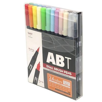 Tombow Pencil Brush Pen Dual Brush Pen ABT 24 Color Set Basic AB-T24CBA