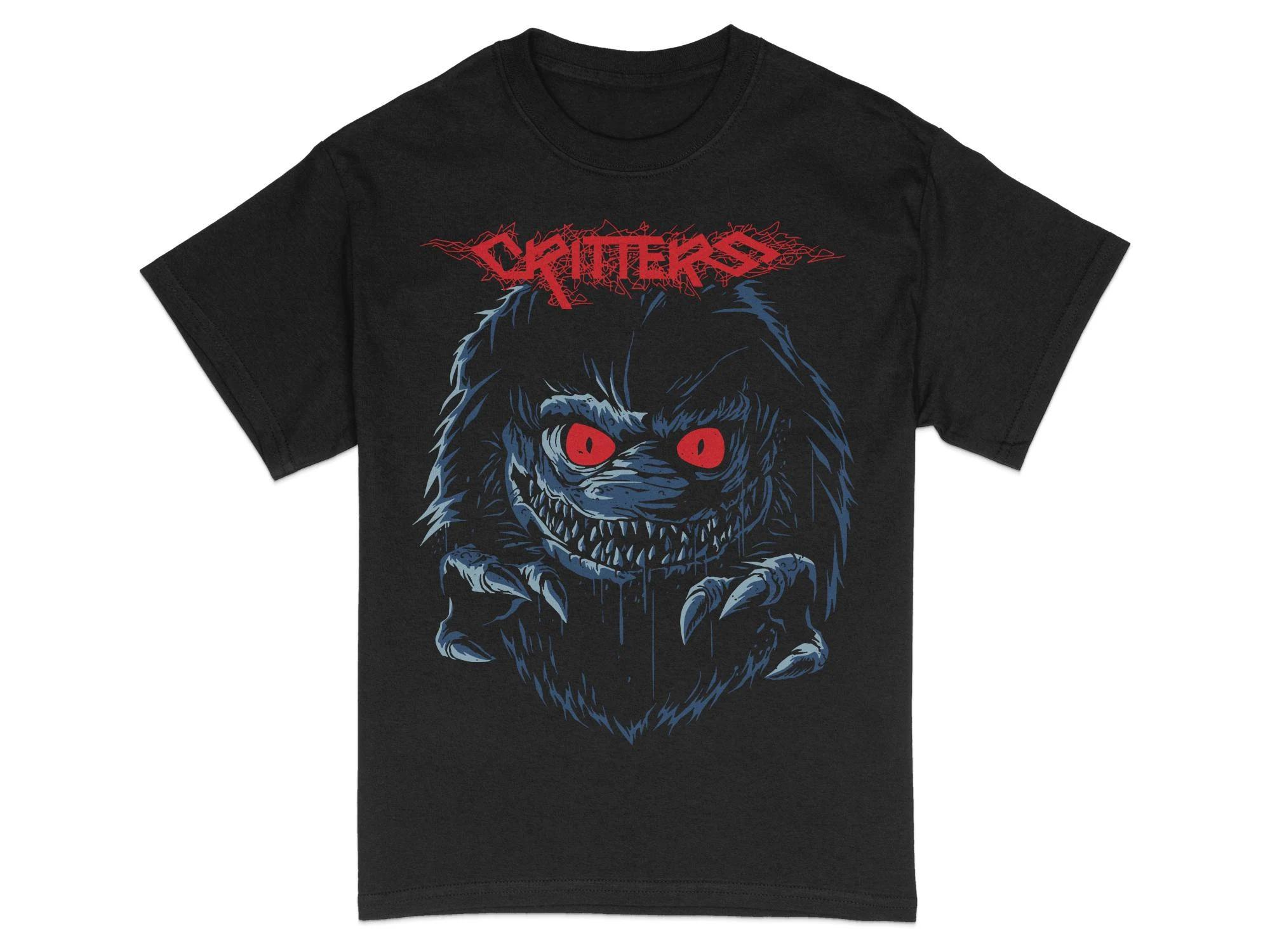 ГОРЯЧАЯ РАСПРОДАЖА Уникальная футболка с графикой Монстра Дизайн Существа с Красными Глазами Унисекс Уличная Одежда Футболка Повседневная Дерзкая Одежда Графическая Модная Футболка 3XL