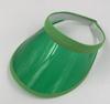 Fashion Summer Outdoor Sports Sun Protection Cap Unisex Clear Plastic Visor Hat Candy Color Pvc Sunshade Hat Uv Protection Hat