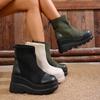 Women Ankle Boots Autumn Winter Chelsea Short Boots Chunky Heel Elegant Boots Women Comfortable Designer Platform Shoes Women