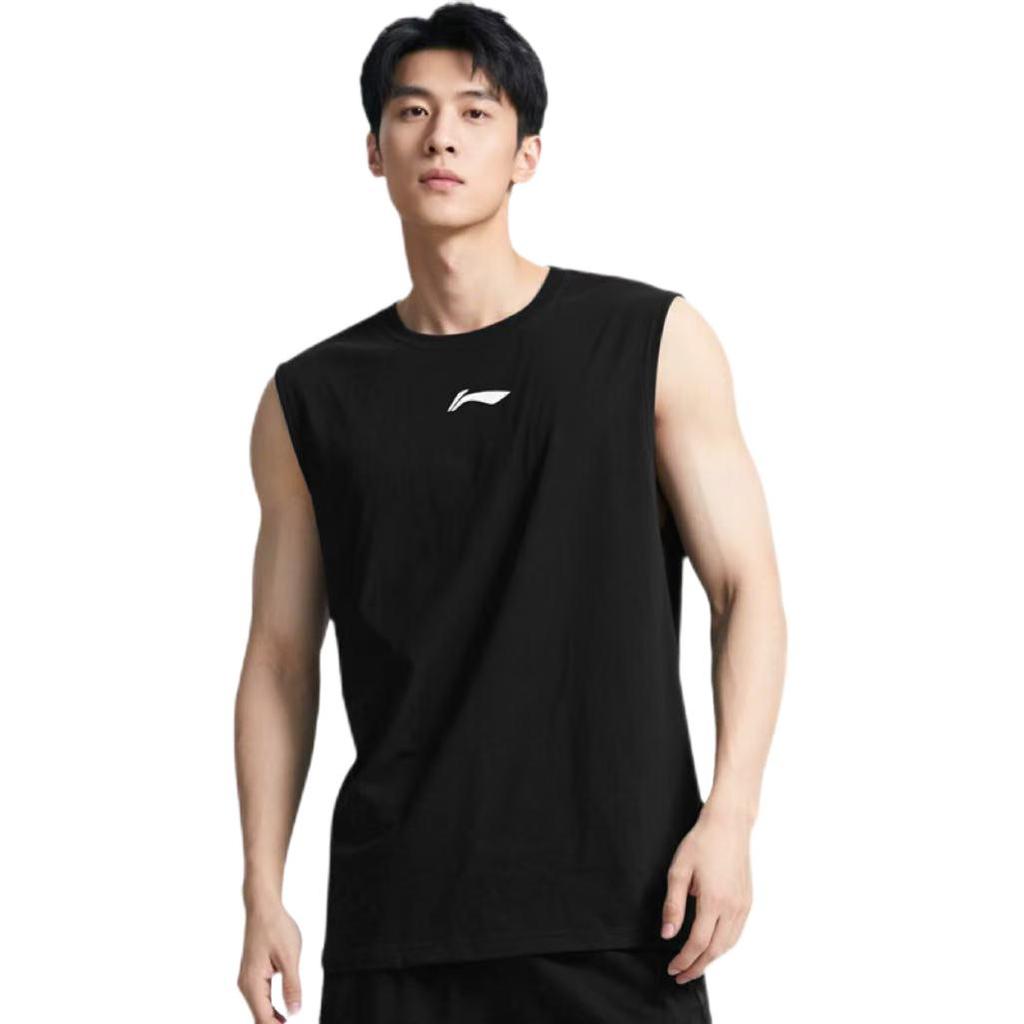 Li Ning Tank Tops Men's Crew Neck Thin Sleeveless LWTU014W