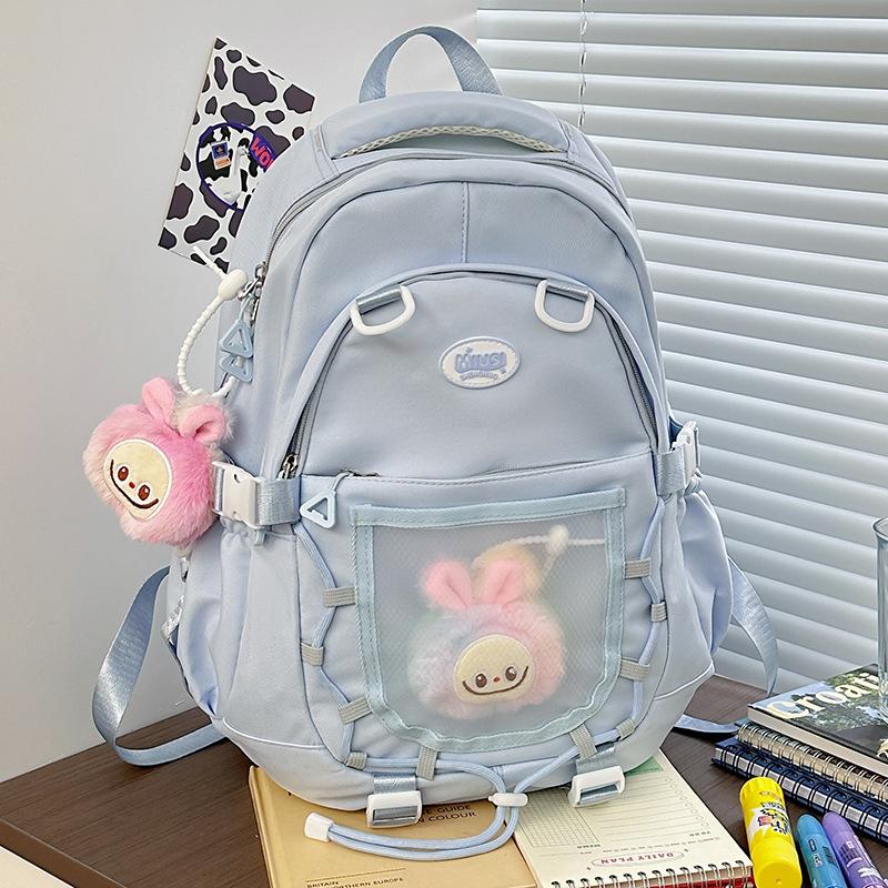 Children's Schoolbag Elementary School Girl Junior High School Student High School Student Splicing Backpack Fashion Backpack