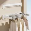 Retractable No-Drill Wall-Mounted Clothes Drying Rack & Towel Holder
