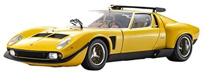 Kyosho Oryginalny model Lamborghini Miura SVR w skali 1/18, żółto-czarny, gotowy produkt