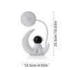 1Pc Creative Moon Astronaut LED Night Light - USB charging, brightness adjustment, color-changing desk lamp, suitable for bedroom decoration