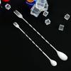 Stainless Steel 304 Spiral Cocktail Stir Spoons Bartender Muddlers for Whisky Drinks Mixing Bar Essential Tool