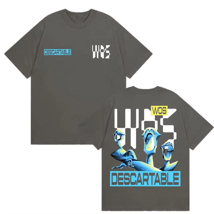 Rapper Wos Ds3 Album 2026 Logo Graphic Tshirt Unisexs Retro Fashion High Quality T Shirt Hip Hop Cotton Tees Streetwear